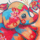 Kit Completo - Pintura em Diamantes - Elefantes Coloridos - 30x40