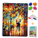 Kit Completo - Pintura em Diamantes - Eu e você na chuva