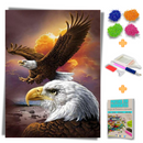 Kit Completo - Pintura em Diamantes - Olhar da Aguia