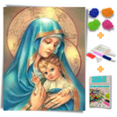 Kit Completo - Pintura em Diamantes - Amor de Mãe