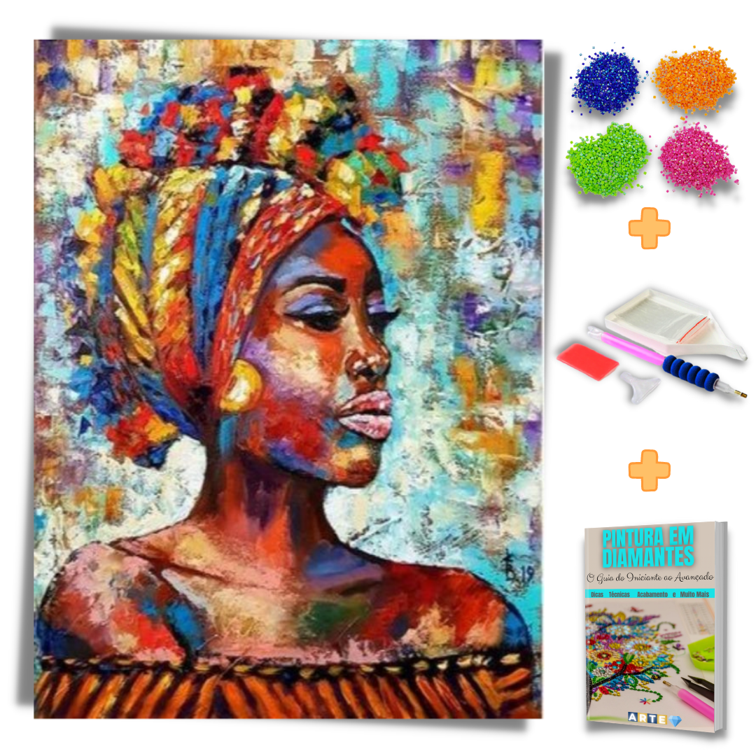Kit Completo - Pintura em Diamantes - Arte Ancestral