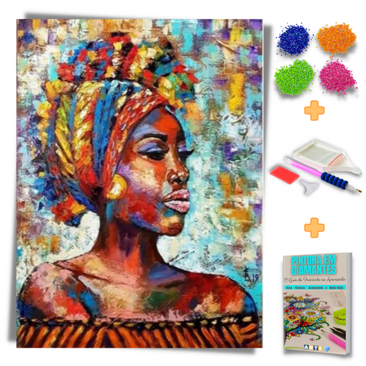 Kit Completo - Pintura em Diamantes - Arte Ancestral