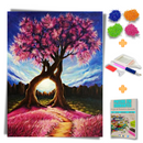 Kit Completo - Pintura em Diamantes - Árvores Gêmeas