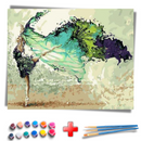 Kit Completo - Pintura Numerada - A Bailarina Abstrato