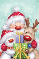 Kit Completo - Pintura em Diamantes - Amigos de Natal