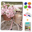 Kit Completo - Pintura em Diamantes - Bicicleta e Cestos