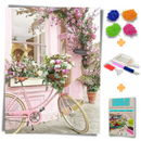 kit Completo - Pintura em Diamantes - Bicicleta Vintage