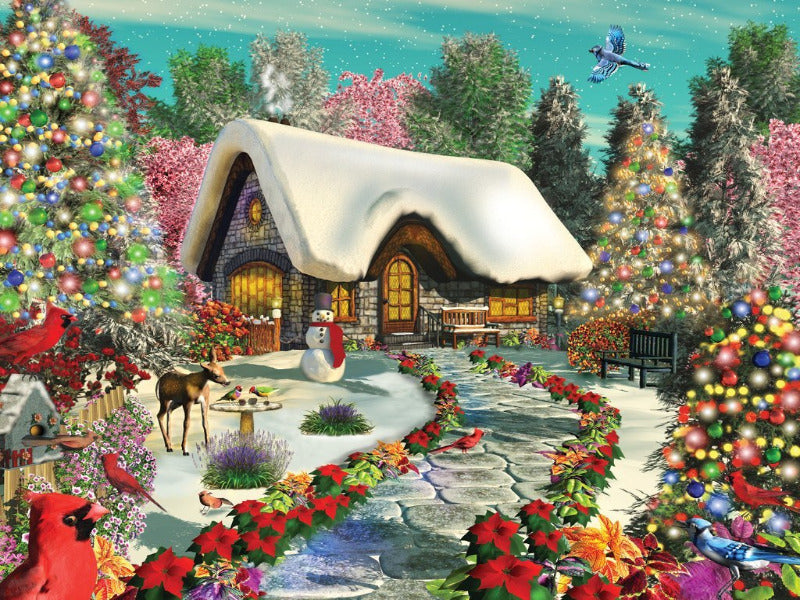 Kit Completo - Pintura em Diamantes - Casa Noel