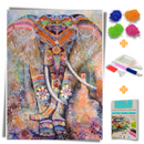 Kit Completo - Pintura em Diamantes - Elefante Magnífico