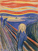 Kit Completo - Pintura em Diamantes - O Grito - 38x48cm