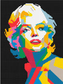 Kit Completo - Pintura em Diamantes - Marilyn Pop - 30x42cm
