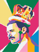 Kit Completo - Pintura em Diamantes - Freddie Pop- 30x42cm