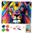 Kit Completo - Pintura em Diamantes - Leão Colorido