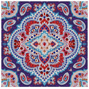 Pintura em Diamantes - Tela Fluorescente - Mandala Tranquilidade - Pedras Especiais - 30x30cm