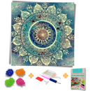 Kit Completo - Pintura em Diamantes - Mandala Teal