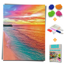 Kit Completo - Pintura em Diamantes - Mar Colorido