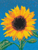 Kit Completo - Pintura em Diamantes - Pequeno Girassol - 21x30cm