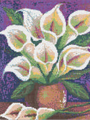 Kit Completo - Pintura em Diamantes - Lírios - 30x42cm