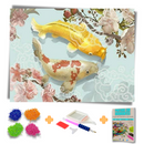 Kit Completo - Pintura em Diamantes - Peixe Dourado