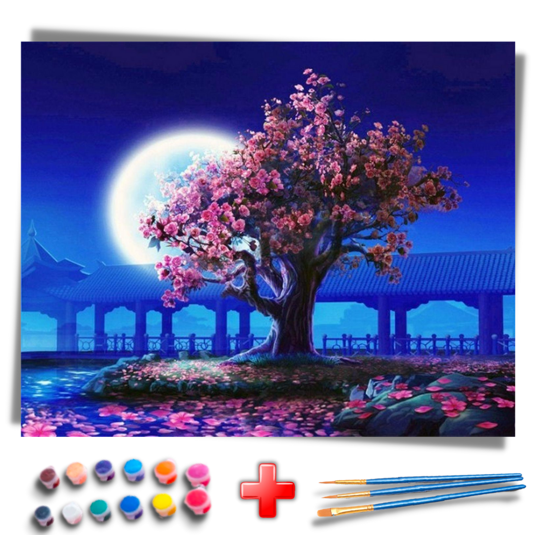 Kit Completo - Pintura Numerada - Cerejeira