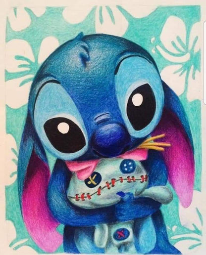 Kit Completo - Pintura em Diamantes - Stitch